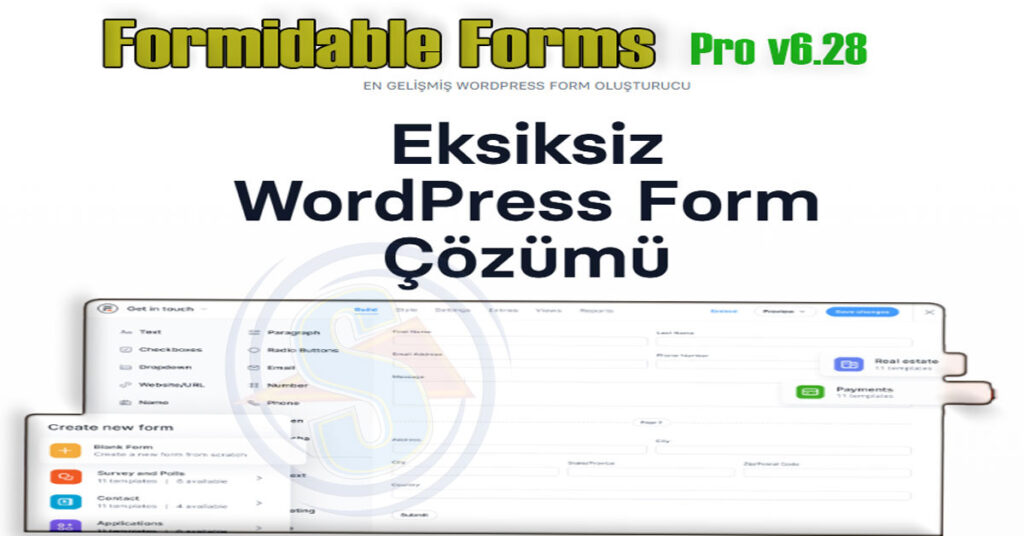 Formidable Forms Pro v6.28 | Gelişmiş WordPress Form Oluşturma Aracı